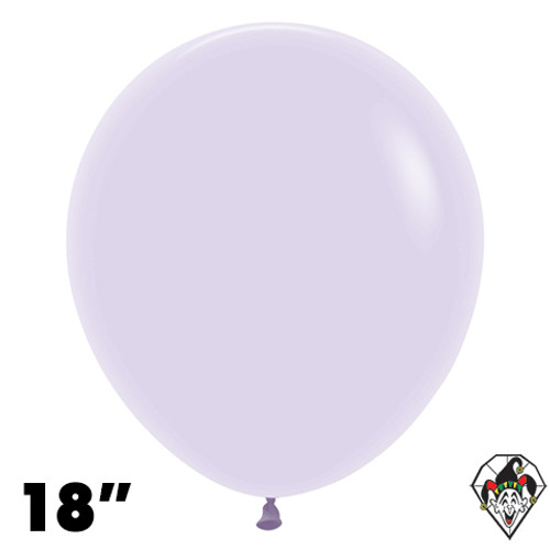 18 Inch Round Pastel Matte Lilac Sempertex 25ct