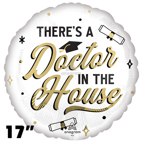 17 Inch Circle Doctor in the House Foil Balloon Anagram 1ct