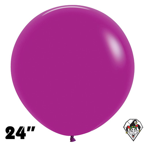 24 Inch Round Deluxe Purple Orchid Sempertex 10ct