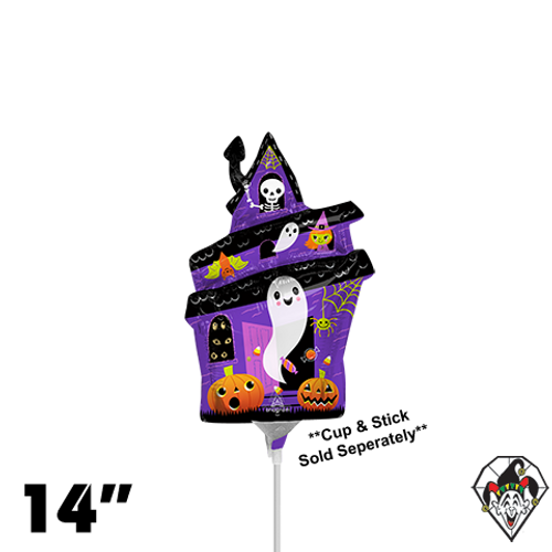 14 Inch Shape Halloween Haunted House Foil Anagram 1ct - Balloon Only