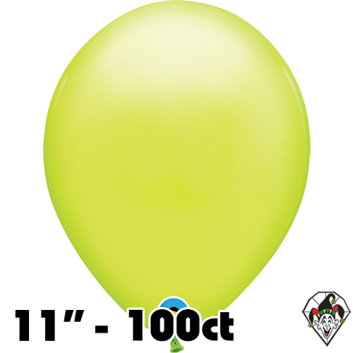 11 Inch Round Fashion Chartreuse Green Balloon Qualatex 100ct