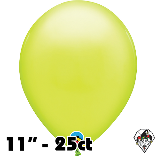 11 Inch Round Fashion Chartreuse Green Balloon Qualatex 25ct