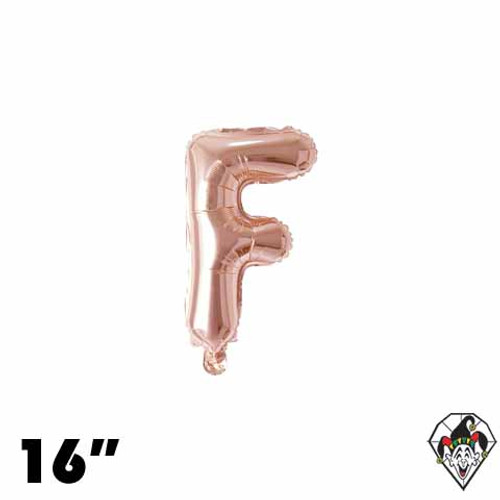 16 Inch Letter F Champagne Gold Foil Balloon 1ct