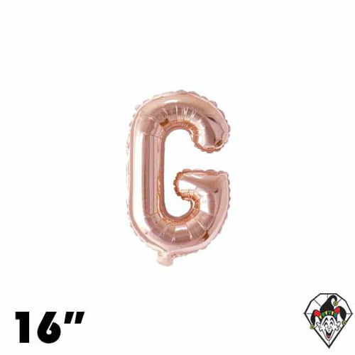 16 Inch Letter G Champagne Gold Foil Balloon 1ct