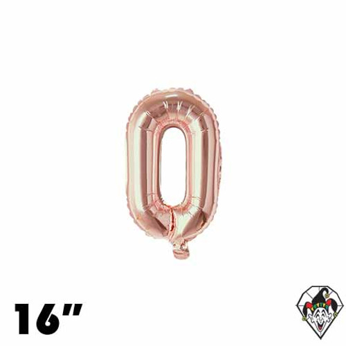 16 Inch Letter O Champagne Gold Foil Balloon 1ct
