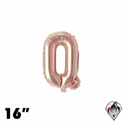 16 Inch Letter Q Champagne Gold Foil Balloon 1ct