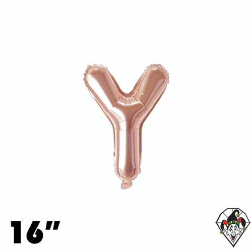 16 Inch Letter Y Champagne Gold Foil Balloon 1ct