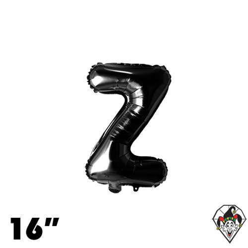16 Inch Letter Z Black Foil Balloon 1ct