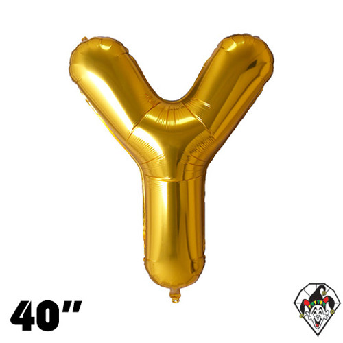 40 Inch Letter Y Gold Foil Balloon 1ct