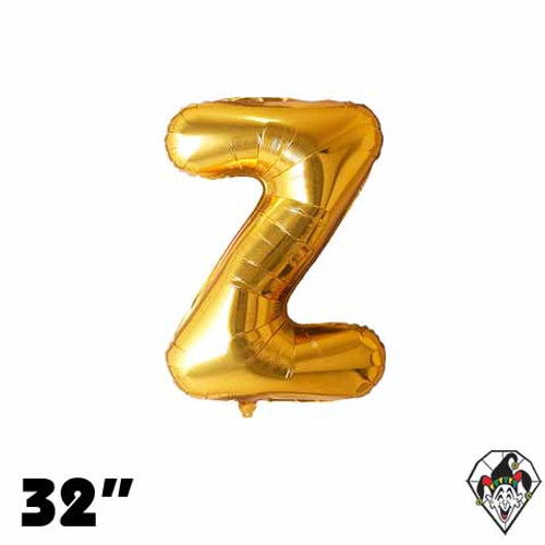 32 Inch Letter Z Gold Foil Balloon 1ct