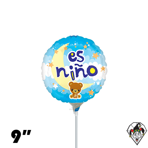 09 Inch Circle Es Nino Foil Balloon Anagram 1ct