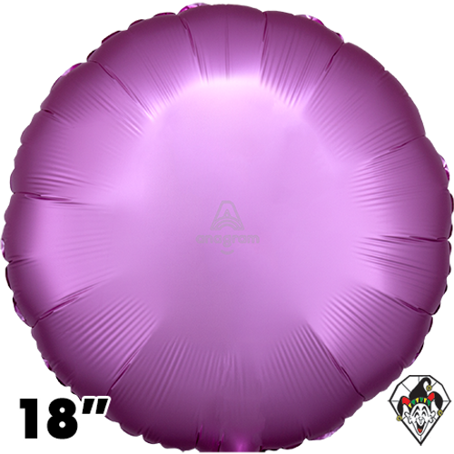 18 Inch Circle Satin Flamingo Foil Balloon Anagram 1ct