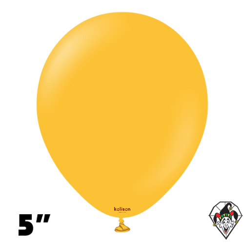 5 Inch Round Standard Amber Balloons Kalisan 100ct