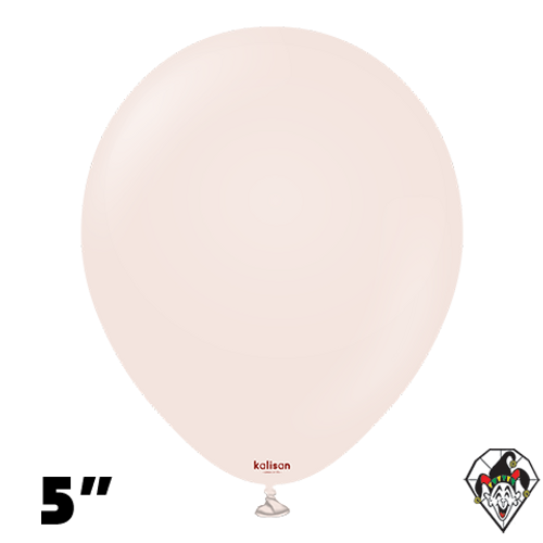 5 Inch Round Standard Pink Blush Balloons Kalisan 100ct