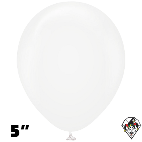 5 Inch Round Standard Clear Balloons Kalisan 100ct