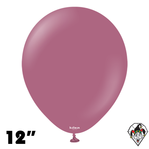12 Inch Round Retro Wild Berry Balloons Kalisan 100ct