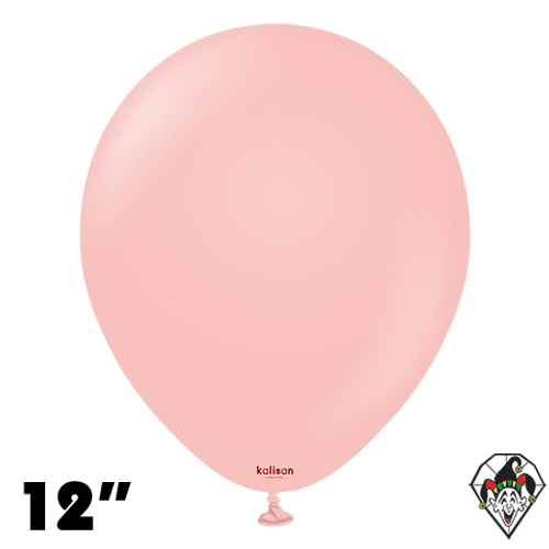 12 Inch Round Standard Baby Pink Balloons Kalisan 100ct