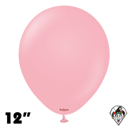 12 Inch Round Standard Flamingo Pink Balloons Kalisan 100ct