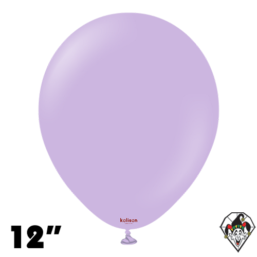 12 Inch Round Standard Lilac Balloons Kalisan 100ct