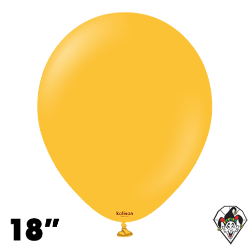 18 Inch Round Standard Amber Balloons Kalisan 25ct