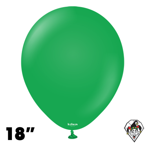 18 Inch Round Standard Green Balloons Kalisan 25ct