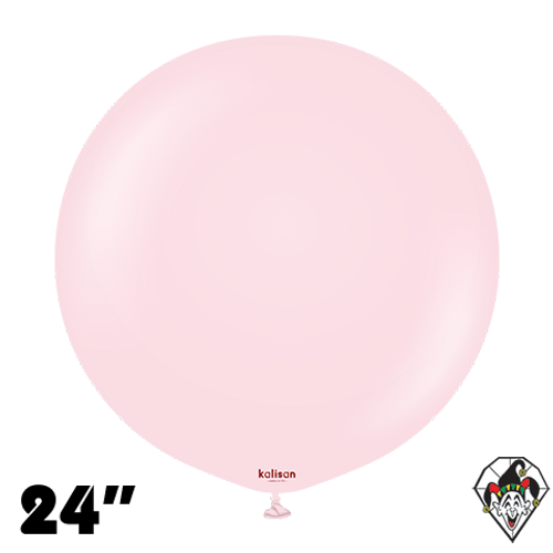 24 Inch Round Standard Light Pink Balloons Kalisan 2ct
