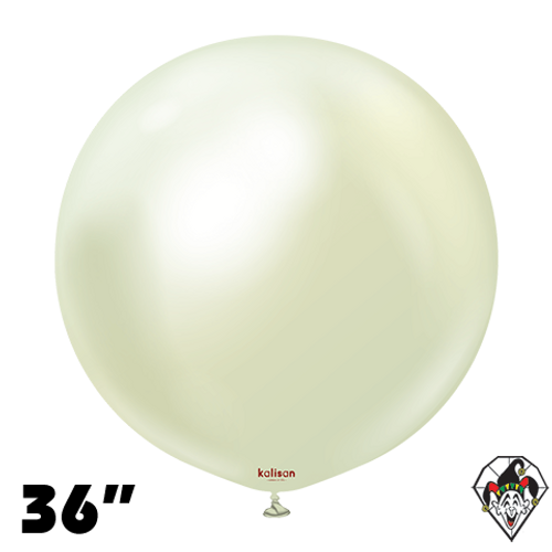 36 Inch Round Mirror Green Gold Balloons Kalisan 2ct