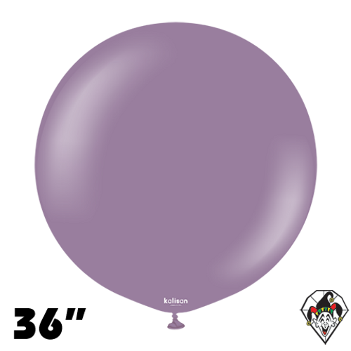 36 Inch Round Retro Lavender Balloons Kalisan 2ct