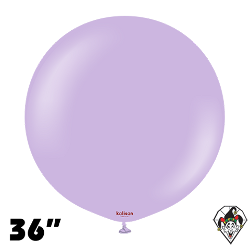 36 Inch Round Standard Lilac Balloons Kalisan 2ct