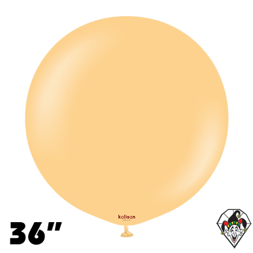 36 Inch Round Standard Peach Balloons Kalisan 2ct