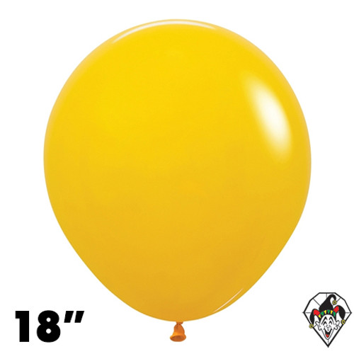 18 Inch Round Deluxe Honey Yellow Sempertex 25ct