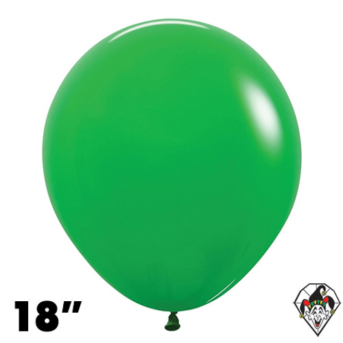 18 Inch Round Deluxe Shamrock Green Sempertex 25ct