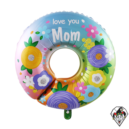 30 Inch Shape Donut Mom Love You Balloon 1ct