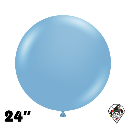 24 Inch Round Pearl Georgia Blue Balloons Tuftex 25ct