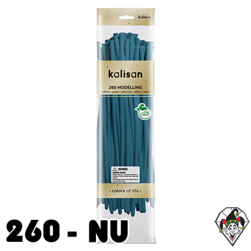 260K Nozzle Up Retro Deep Blue Balloons Kalisan 50ct