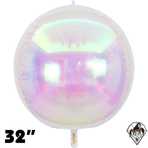 32 Inch Round Iridescent Foil Balloon 1ct