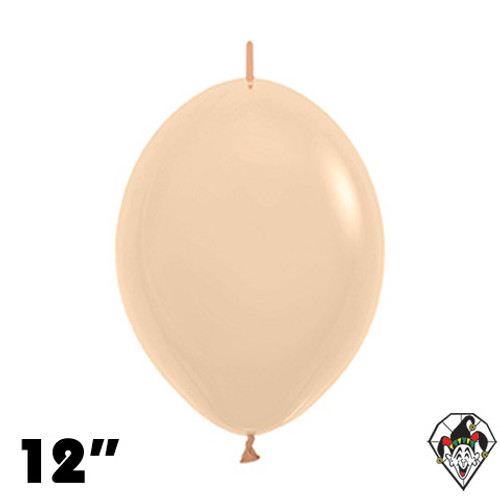 12 Inch Pastel Matte Malibu Peach Link-O-Loon Sempertex 50ct