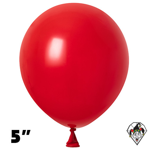 5 Inch Round Crystal Red Britetex 100ct