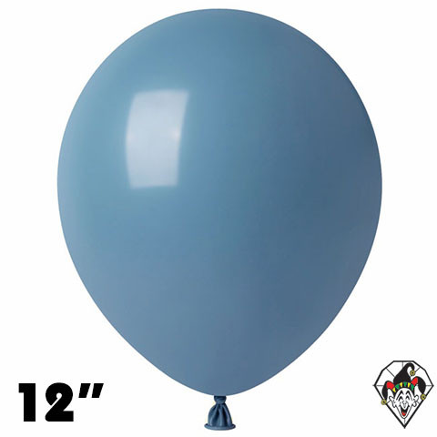 12 Inch Round Pastel Dusk Blue Britetex 100ct