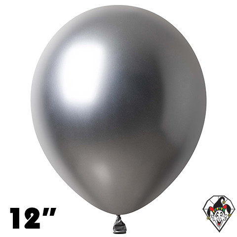 12 Inch Round Chrome Silver Britetex 50ct
