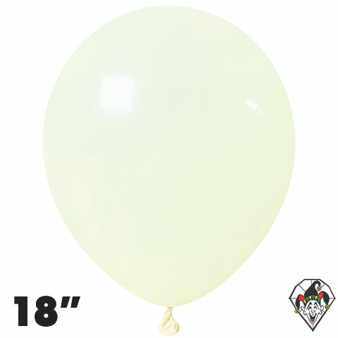 18 Inch Round Macaron Yellow Britetex 25ct