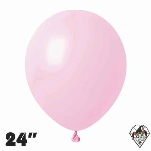 24 Inch Round Macaron Pink Britetex 10ct