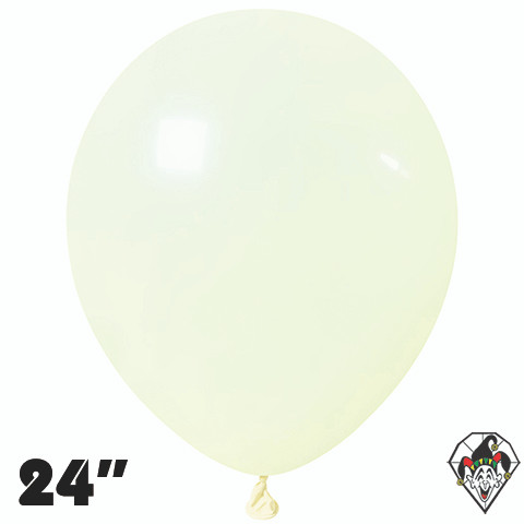 24 Inch Round Macaron Yellow Britetex 10ct