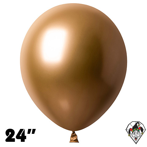 24 Inch Round Chrome Gold Britetex 10ct