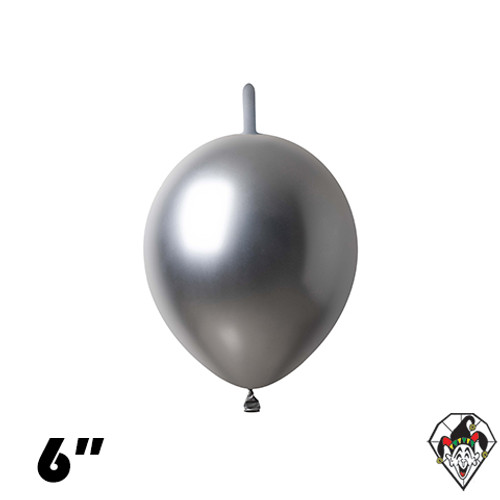 6 Inch Link Chrome Silver Britetex 50ct