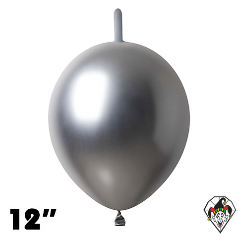12 Inch Link Chrome Silver Britetex 50ct