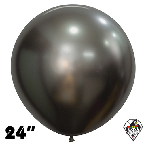 24 Inch Round Silk Midnight Gray Sempertex 10ct