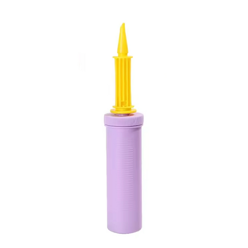 Double Action Small Lilac Hand Pump with Yellow Handle
