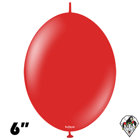 6 Inch K-Link Standard Red Balloon Kalisan 50ct