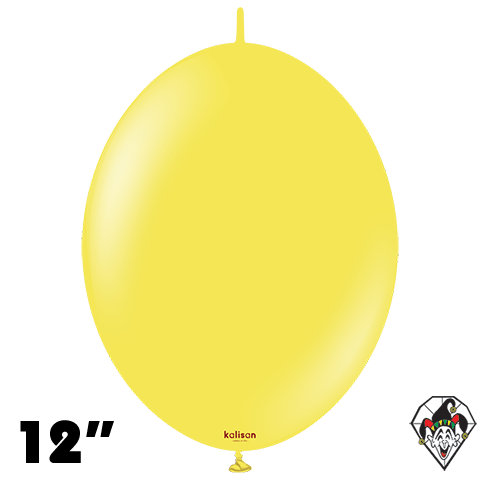 12 Inch K-Link Standard Yellow Balloon Kalisan 50ct